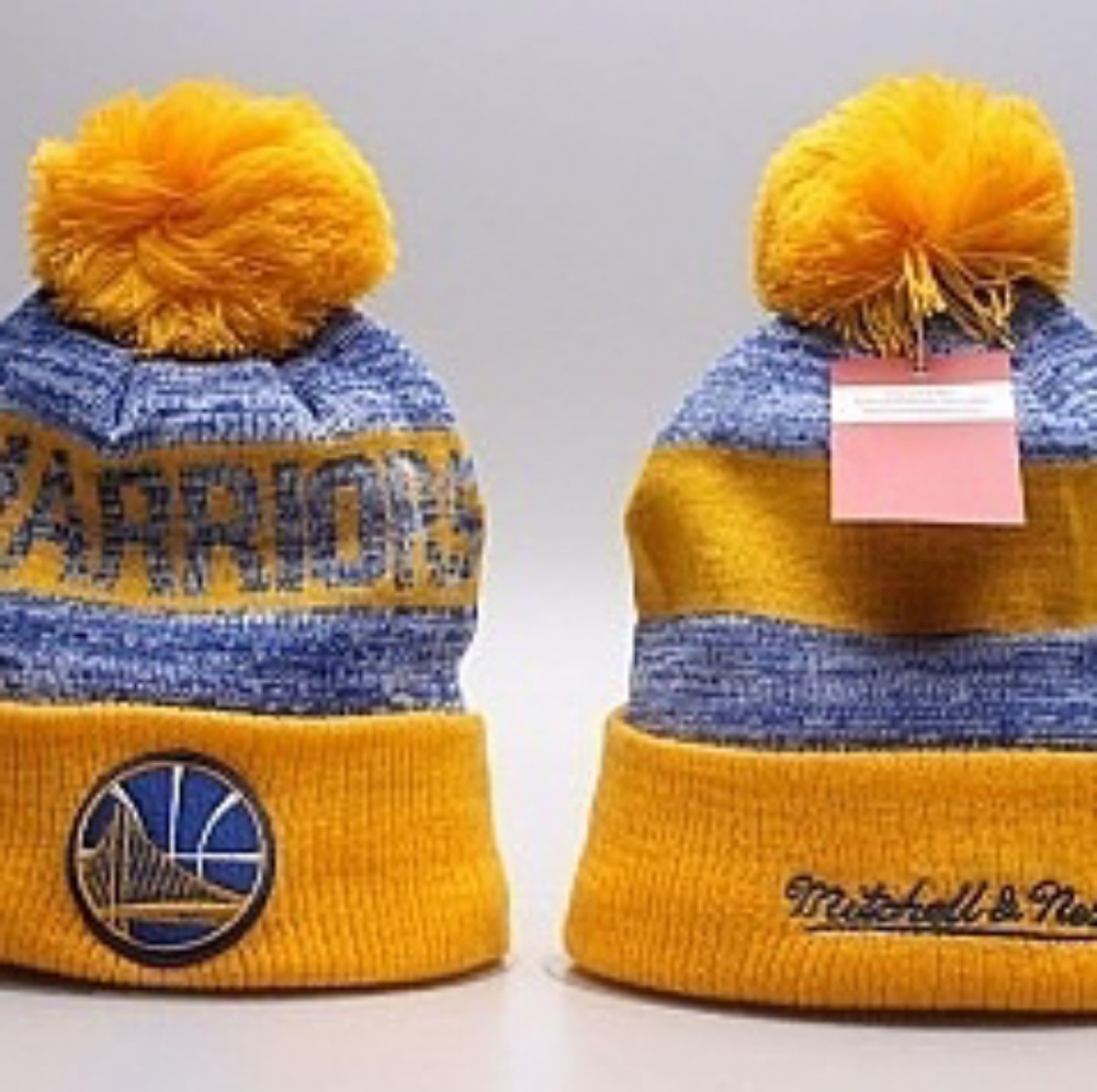 GS Warriors Winter Pom Knit Beanie